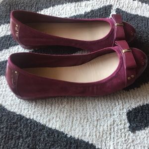 Cole Haan cranberry flats